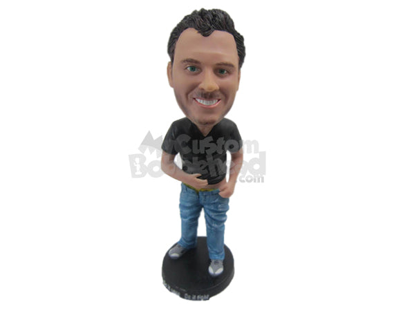 Custom Bobblehead Neat Dude In Daily Outfit - Leisure & Casual Casual Males Personalized Bobblehead & Cake Topper Custom Bobblehead Neat Dude In Daily Outfit - Leisure & Casual Casual Males Personalized Bobblehead & Cake Topper